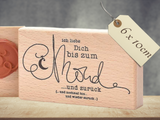 Stempel Ich liebe dich bis zum Mond Schriftzug