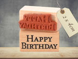 Stempel Happy Birthday Geburtstag