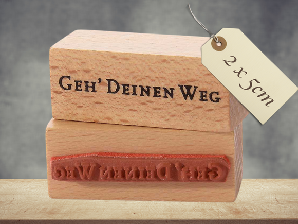 Stempel Geh Deinen Weg