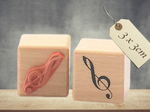 Stempel Musik Noten Notenschlüssel Orchester