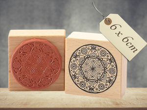 Motivstempel Mandala Blumen Muster , Stempel