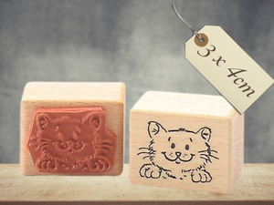 Stempel Katze Katzenkopf