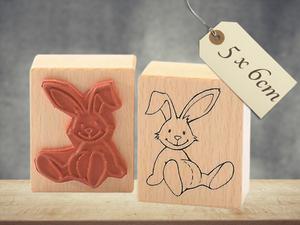 Stempel Osterhase Stofftier zu Ostern