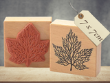 Stempel Blatt Laub Herbst