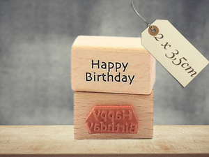 Stempel Happy Birthday Geburtstag