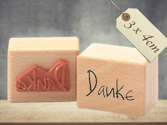 Stempel Danke Schriftzug