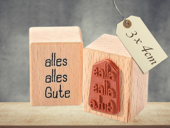 Stempel Alles alles Gute Geburtstag Schriftzug