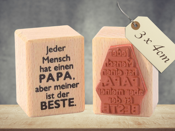 Stempel Jeder Mensch hat einen Papa, aber meiner ist der Beste