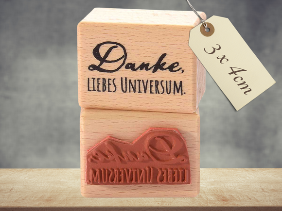 Stempel Danke , liebes Universum