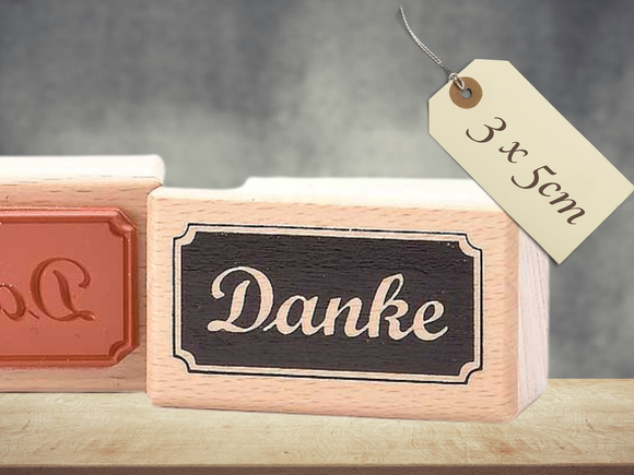 Stempel Danke Schriftzug