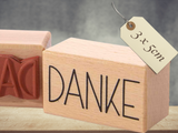 Stempel Danke