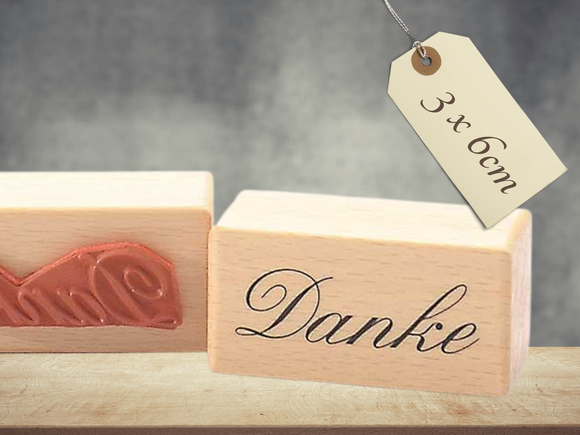 Stempel Danke Schriftzug