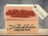 Stempel Dem Glücklichen schlägt keine Stunde Schriftzug