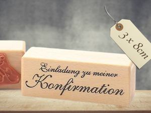 Stempel Einladung zu meiner Konfirmation