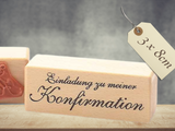 Stempel Einladung zu meiner Konfirmation