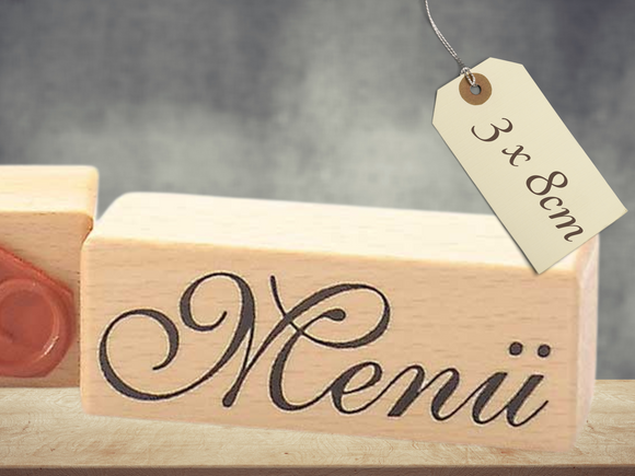 Stempel Menü Hochzeit Jubiläum Schriftzug