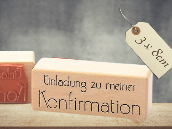 Stempel Einladung zu meiner Konfirmation