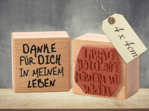 Stempel Danke für Dich in meinem Leben Schriftzug