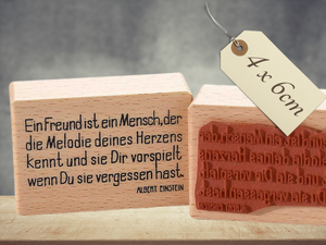 Stempel Ein Freund ist ein Mensch der ... Schriftzug