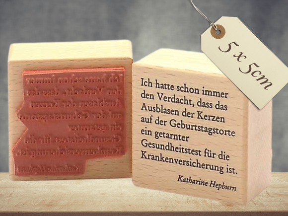 Stempel Ich hatte schon immer den Verdacht Geburtstag