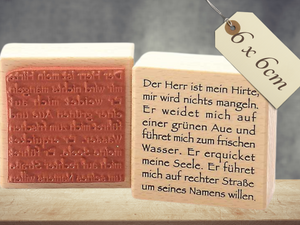 Stempel Der Herr ist mein Hirte ... Schriftzug Konfirmation Kommunion Kirche