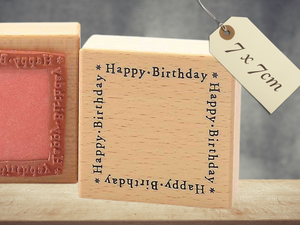 Stempel Happy Birthday Geburtstag Schriftzug