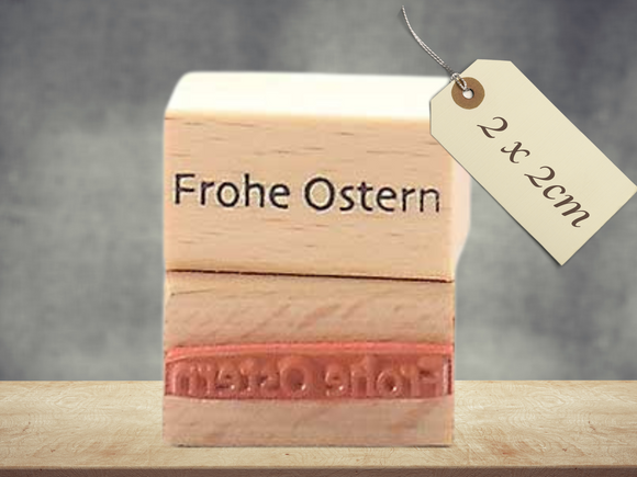 Stempel Frohe Ostern Schriftzug