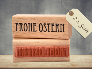 Stempel Frohe Ostern Schriftzug