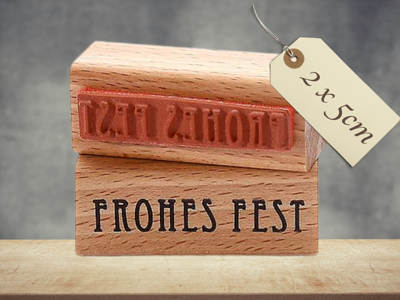 Stempel Frohes Fest Schriftzug