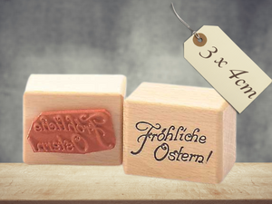 Stempel Fröhliche Ostern Schriftzug