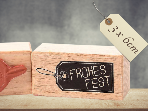 Stempel Frohes Fest Schriftzug