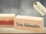 Stempel Frohe Weihnachten Schrift