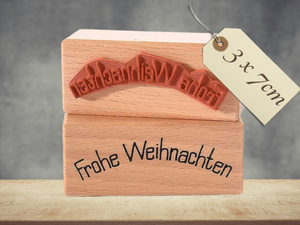 Stempel Frohe Weihnachten Schriftzug