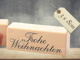 Stempel Frohe Weihnachten Schriftzug