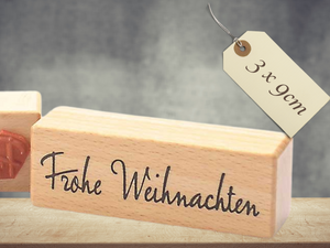 Stempel Frohe Weihnachten Schriftzug