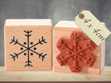 Stempel Schneestern Schneeflocke Eiskristall