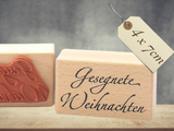 Stempel Gesegnete Weihnachten Schriftzug