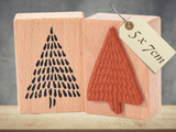 Stempel Tannenbaum Weihnachtsbaum Christbaum im Winter