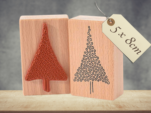 Stempel Tannenbaum Weihnachtsbaum Christbaum im Winter