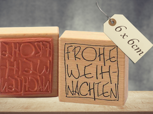 Stempel Frohe Weihnachten Schriftzug