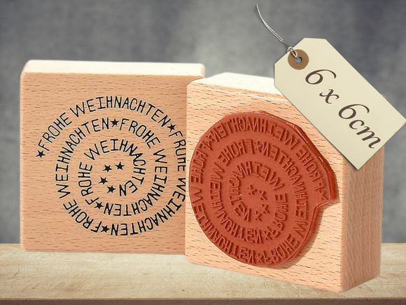 Stempel Frohe Weihnachten Schriftzug