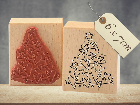 Stempel Tannenbaum Weihnachtsbaum Christbaum im Winter