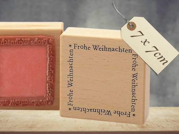 Stempel Frohe Weihnachten Schriftzug