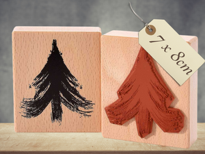 Stempel Tannenbaum Weihnachtsbaum Christbaum im Winter